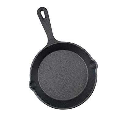 Imagem de HEMOTON Frigideira De Ferro Fundido Frigideira De Esmalte Frigideiras Seguras Para Forno Panelas De Ferro Fundido Sanduiche Panela De Fazer Pão Mini Máquina De Omelete