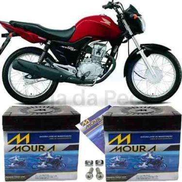 Imagem de Bateria De Moto Moura Original Top Cg 150 Start 2005 À 2016
