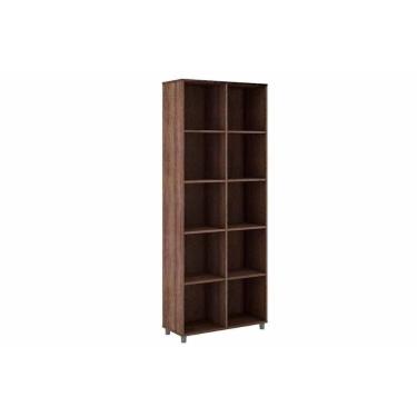 Imagem de Estante Livreiro Solteiro Esm225 C/ 10 Nichos Rustico - Movelbento