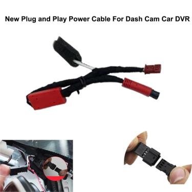 Imagem de Cabo de alimentação plug and play para carro  DVR  Dash Cam  fácil de instalar  BMW  Audi  VW  Benz