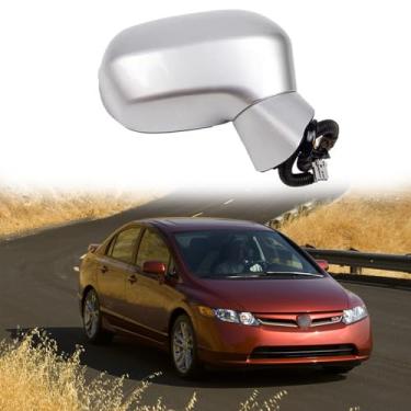 Imagem de Conjunto de espelho lateral do passageiro adequado para Honda CIVIC 2006 2007 2008 2009 2010 2011 Honda CIVIC Espelho retrovisor de carro ajuste de lente de substituição