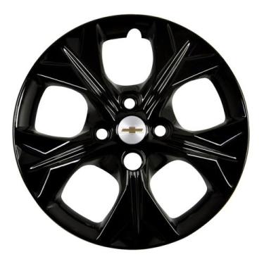 Imagem de Calota Esportiva 378CB Cubo Baixo Aro 14 Preto Onix Prisma E - Garagem