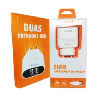 Imagem de Carregador Turbo Para Celular Tipo C Kaidi Com 2 Portas Usb - A.R Vari