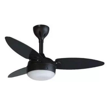 Imagem de Ventilador de Teto Elluz Inverter Preto e Tabaco - Ventisol, Bivolt