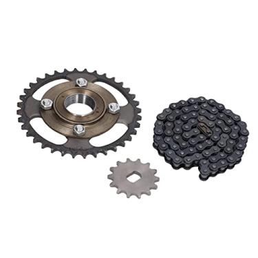 Imagem de Conjunto de Roda Dentada para Motocicleta, Aço Metálico 420 14 Dentes H Hole 12x17mm Roda Dentada 36 Dentes Conjunto de Corrente de 76 Elos para Bicicleta