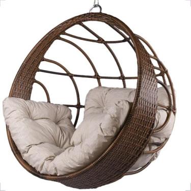 Imagem de Cadeira Suspensa Balanço Ninho Jardim Gourmet Alumínio Teto - Fexx Fib