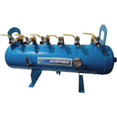 Imagem de Distribuidor de Ar Manifold 06 saídas DH45-6 Acessórios - 4 - Arcompri