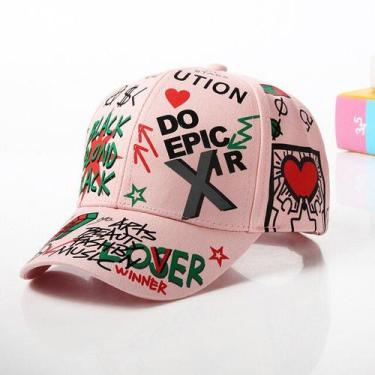 Imagem de Boné Infantil Unissex Algodão Graffiti RANAWEELA JH2030 - ElaShopp