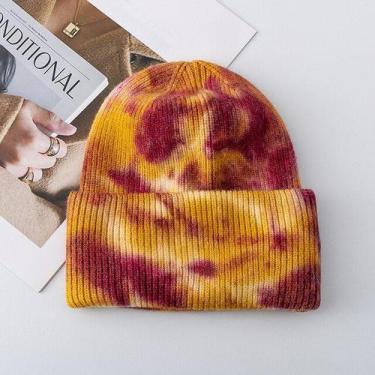 Imagem de Touca De Inverno Feminino Moda Tie Dye ELASHOPP