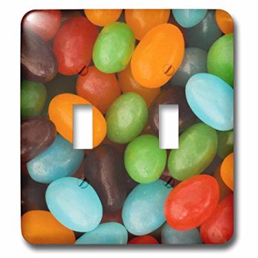 Imagem de 3dRose lsp_83258_2 Variedade colorida de doces Jelly Bean, Sweets Li11 Bja0004 Jaynes Gallery Interruptor duplo