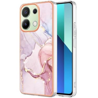 Imagem de Dinglijia Capa fina para Redmi Note 13 Pro 4G (não 5G), capa para Xiaomi Poco M6 Pro 4G, capa de telefone com design moderno de mármore rígido para meninas para Note 13 Pro 4G/Poco M6 Pro 4G, YBBK