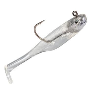 Imagem de Strike King (SKHM3-367) Isca de pesca Homing Minnow, isca de natação de plástico macio pré-equipada, otimizada para sonar ao vivo, perfil realista, 7,5 cm, gancho 3/0, pacote com 3, prisma
