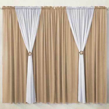 Imagem de Cortina Sofia Flor 3,50x1,70m Malha Gel para Quarto Infantil - Rulidry