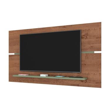 Imagem de Painel Roma Sala Para Tv Até 65 Polegadas Freijo Rustico-green Fosco Freijo Rustico-green Fosco