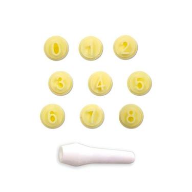 Imagem de Kit Carimbos - Números Fofos - 2cm  - 1 unidade - BlueStar - Rizzo