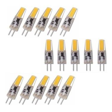 Imagem de Kit 15 Lâmpadas Led G4 12v Pino Ac/dc Dimmer - Yyzmls, Branco-frio