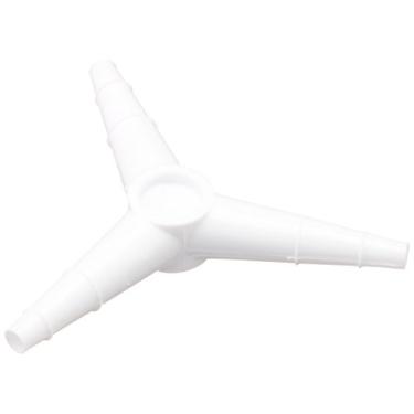 Imagem de Dynalon Conector de tubo em forma de Y de ângulo igual de polipropileno Kartell 227025 para identificação de tubulação de 6 mm-7 mm-8 mm (caixa com 100)