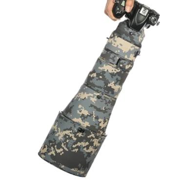 Imagem de CHASING BIRDS Capa protetora de lente impermeável camuflada para Nikon AF-S 400 mm F2.8 E FL ED VR capa protetora de lente à prova de chuva (camuflagem digital, com TC de 1,4 X (TC-14E III))