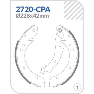 Imagem de Sapata de Freio Traseiro Fiat Palio Weekend 2004 a 2021 - COBREQ