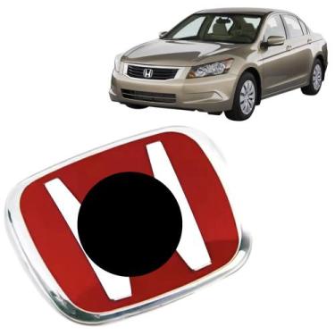 Imagem de Emblema Logo H Para Volante Accord 2008 À 2010 43x53mm - Tunning Couro