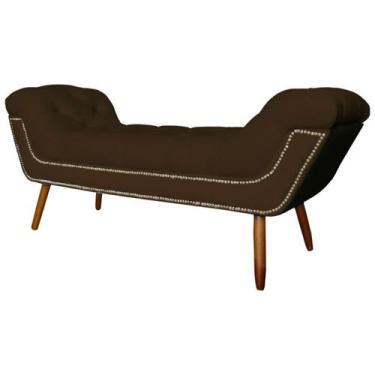 Imagem de Recamier Sofá Divã Namoradeira Sienna 160cm Queen Suede - Fina Mobília