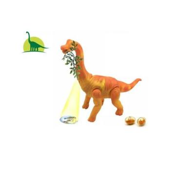 Imagem de Dinossauro Grande Braquiossauro Som Luz Movimento Bota Ovos - Toy King