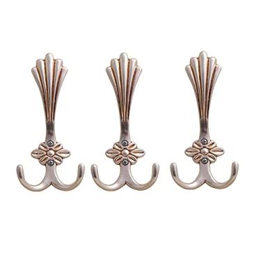 Imagem de ifgswopq Cabideiro, gancho, gancho para casaco, montagem na parede, casa de fazenda, quarto, banheiro, cabideiro, toalha, chapéu, cachecol, bolsa, pacote com 3 ganchos para casaco (cor: A) (prata)