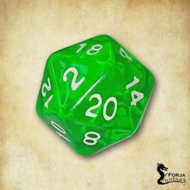 Imagem de Dado D20  RPG 20 faces dice Dnd  - T&G, Verde