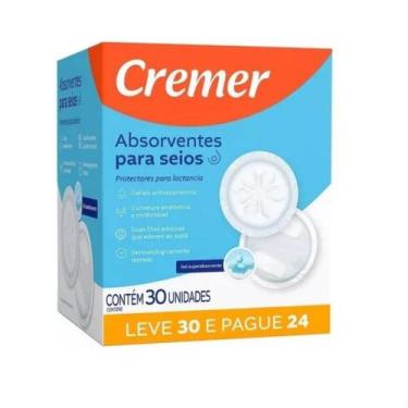 Imagem de Absorvente Para Seios Cremer Toque Suave Leve 30 Pague 24 Un