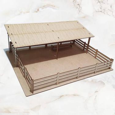 Imagem de Fazendinha Curral Grande Decoração Mdf Cru Corte Laser