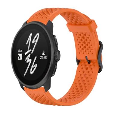 Imagem de Gheper Pulseira de substituição compatível com Suunto Race/Race S/Vertical/9 Peak Pro/9 Peak/5 Peak, acessório para smartwatch, de silicone macio, respirável, 22 mm