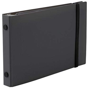 Imagem de Fichário Maruman FM63-11 de folhas soltas, tamanho mini, em um Plus, 5 furos, cinza