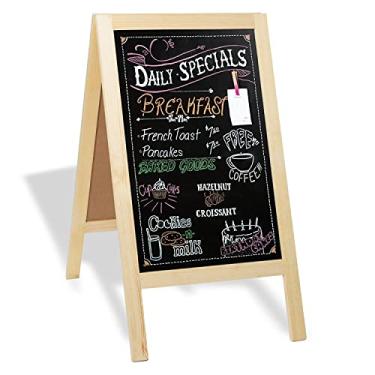 Imagem de Placas de sanduíche – Placa de quadro-negro com giz e borracha para menu – Vários tamanhos e cores para escolher!, Unstained - Paint It Yourself!, 40x20 Inches
