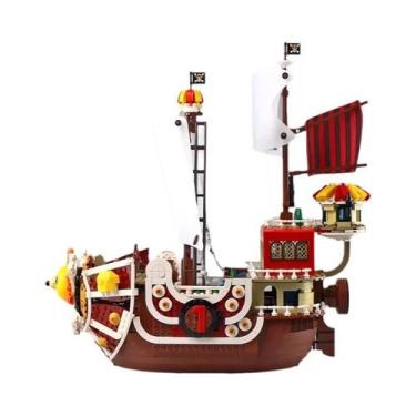 Imagem de Conjunto De Brinquedos De Blocos De Construção Modelo De Navio Pirata 