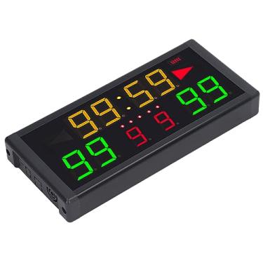 Imagem de Placar Eletrônico de LED Com Controle Remoto de 10 Dígitos, Pontuação Precisa, Ampla Aplicação para Treinamento de Jogos de Bola (Plugue UE)