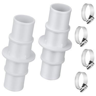 Imagem de Conector adaptador de mangueira de piscina 1-1/4 e 1-1/2 polegadas, acoplamento adaptador de mangueira de vácuo de piscina para bomba de limpeza de aspirador de pó de piscina - peças de reposição 3,2