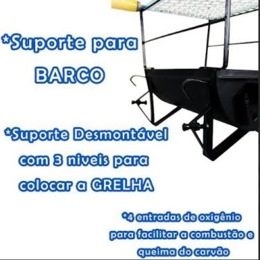 Imagem de Churrasqueira de barco pequena - JB CHURRASQUEIRA