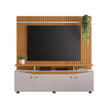 Imagem de Estante Home para TV até 65 Polegadas Conceito JCM Móveis Cinamomo/Off
