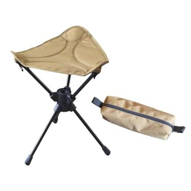 Imagem de Aymzbd Banco dobrável para acampamento, banco tripé dobrável, cadeira tripé, assento portátil, para áreas externas