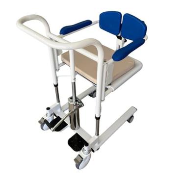 Imagem de Cadeira de Transferência com Rodas para Banho e Apoio - Compacta, Leve e Confortável Winner.Med Cadeira de elevação para transferência paciente idoso