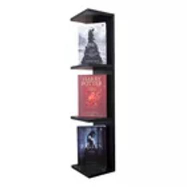 Imagem de Torre Prateleira Preto Estante Decorativa para Quarto Gamer - MOVEIS A