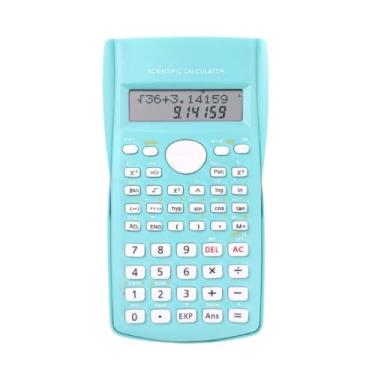 Imagem de Calculadora Científica com 240 Funções e Display Duplo em LCD, 10+2 Dígitos para Cálculos Estatísticos, Financeiros, Frações com Resposta e Teclas Rápidas (Verde)