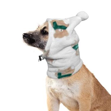 Imagem de HDKUW Chapéu de orelhas silenciosas para cães, protetores de ouvido de cachorro, proteção contra ruído, chapéus de pelúcia para orelhas de animal de estimação, capa de orelha de cachorro quente,