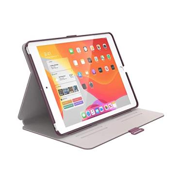 Imagem de Speck Produtos BalanceFolio iPad 10,2 polegadas capa e suporte, serve para geração 7 (2019)/8 (2020)/9 (2021), roxo ameixa/roxo esmagado/rosa crepe