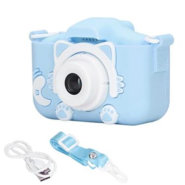 Imagem de Câmera Infantil, Câmera Digital Infantil Selfie de 2,0 Polegadas 20MP/1080P HD Com Cartão de 32 GB, Mini Câmera de Brinquedo para Crianças de 3 a 9 Anos (Azul)