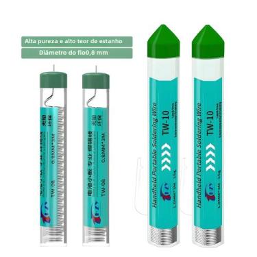 Imagem de Fio De Solda Sem Chumbo 0.8MM 1MM, Caneta De Solda Portátil Com Núcleo