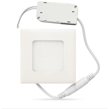 Imagem de Plafon Painel de LED QUADRADO de Embutir 9cm de diâmetro Bivolt (110/220V)- 3W - 6500k