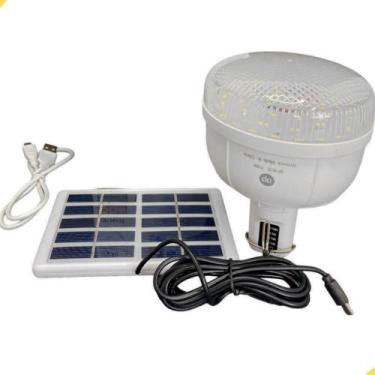 Imagem de Lampada Luz de Emergencia Solar Recarregavel Via USB 38W - DP