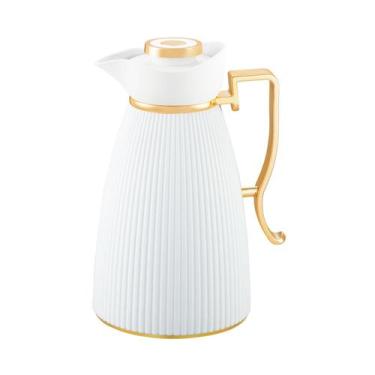 Imagem de Garrafa Térmica Zaya Tuut 1 Litro Com Design Sofisticado, Off White