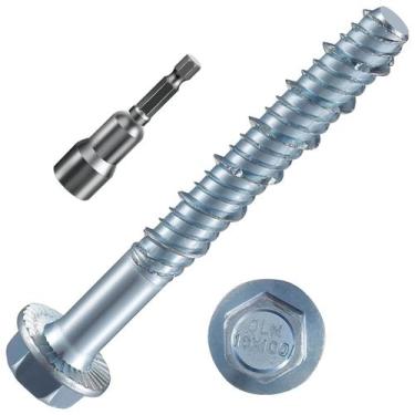 Imagem de Âncora de parafuso de concreto Wensilon 3/8 x 5 zincada (30 unidades)